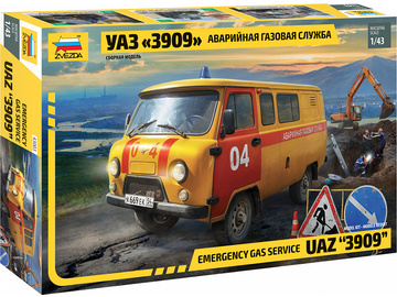 Zvezda UAZ-452 3909 pohotovostní vozidlo plynařů (1:43) / ZV-43003