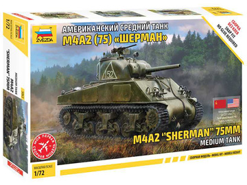 Zvezda M4A2 Sherman (75mm) (1:72) / ZV-5063