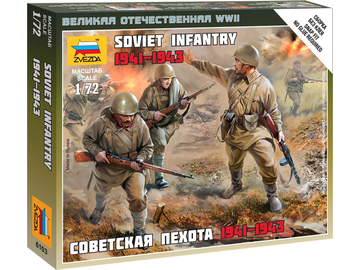 Zvezda figurky - sovětská pěchota 1941 (1:72) / ZV-6103