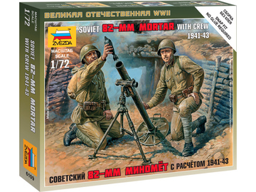 Zvezda figurky - sovětský 82mm minomet s vojáky (1:72) / ZV-6109