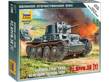 Zvezda Snap Kit - Panzer 38 (t) (1:100) / ZV-6130