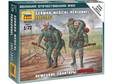 Zvezda figurky - německý zdravotní tým 1941-43 (1:72) Zvezda figurky - německý zdravotní tým 1941-43 (1:72) / ZV-6143