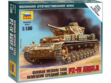 Zvezda Snap Kit - Pz-IV Ausf.D (1:100) / ZV-6151