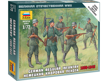 Zvezda figurky German Regular Infantry 1939-43 (1:72) / ZV-6178