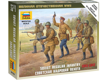 Zvezda figurky Soviet Regular Infantry 1941-42 (1:72) / ZV-6179