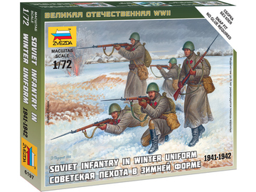 Zvezda figurky - sovětská pěchota (zimní uniforma) (1:72) / ZV-6197