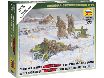 Zvezda figurky Soviet Machine-gun with Crew (Winter Uniform) (1:72) Zvezda figurky Soviet Machine-gun with Crew (Winter Uniform) (1:72) / ZV-6220