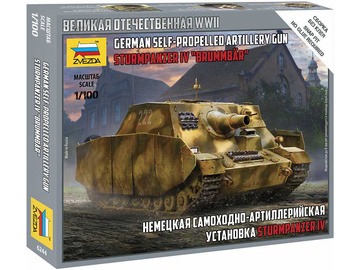 Zvezda Sturmpanzer IV Brummbär (1:100) Zvezda Sturmpanzer IV Brummbär (1:100) / ZV-6244