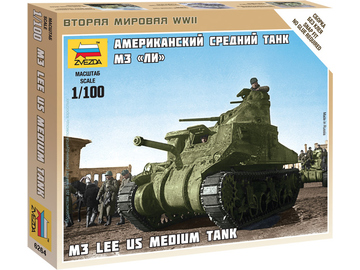 Zvezda Snap Kit - M3 Lee (1:100) / ZV-6264
