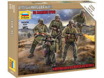 Zvezda figures - WWII US Marines (1:72) / ZV-6279