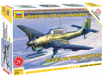 Zvezda Snap Kit Junkers JU-87B-2/U4 Stuka with skis (1:72) / ZV-7323