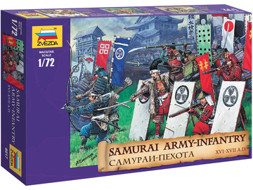 Zvezda figurky Samuray Infantry XVI-XVII A. D. (1:72) Zvezda figurky Samuray Infantry XVI-XVII A. D. (1:72) / ZV-8017