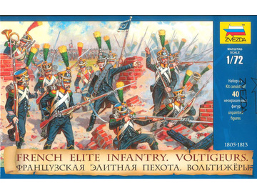 Zvezda figurky French Elite Infantry Voltigeurs (re-release) (1:72) Zvezda figurky French Elite Infantry Voltigeurs (re-release) (1:72) / ZV-8042