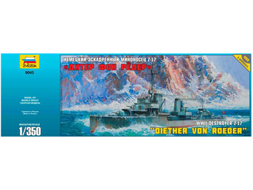 Zvezda German Destroyer Z-17 Diether von Roeder (1:350) Zvezda German Destroyer Z-17 Diether von Roeder (1:350) / ZV-9043