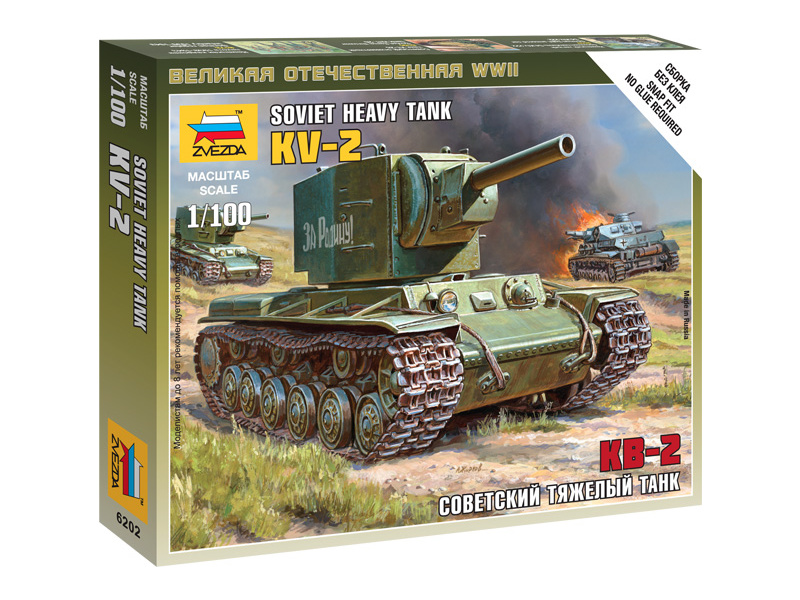 Zvezda Snap Kit - KV-2 (1:100)