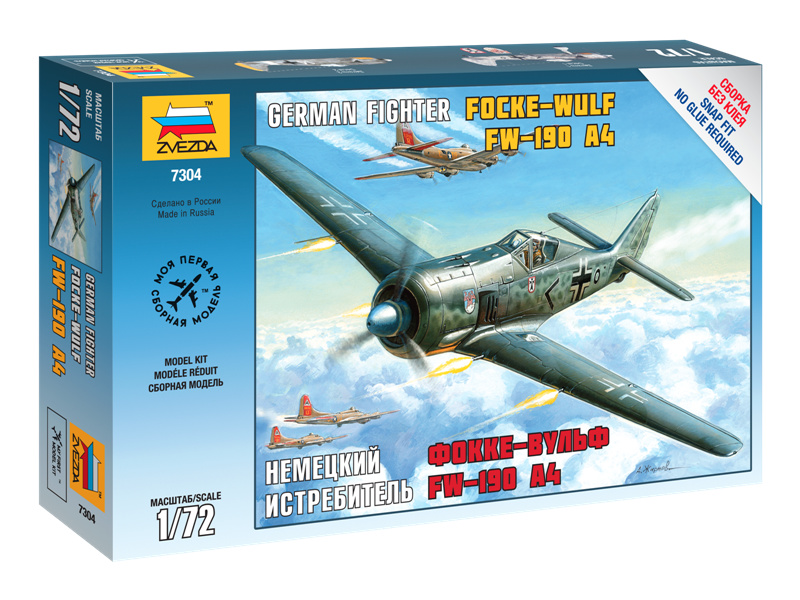 Zvezda Snap Kit - FockeWulf Fw 190 A4 (1:72)