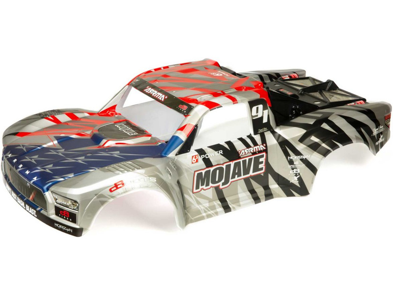 Arrma karoséria strieborná/červená: Mojave 6S BLX ARA411005