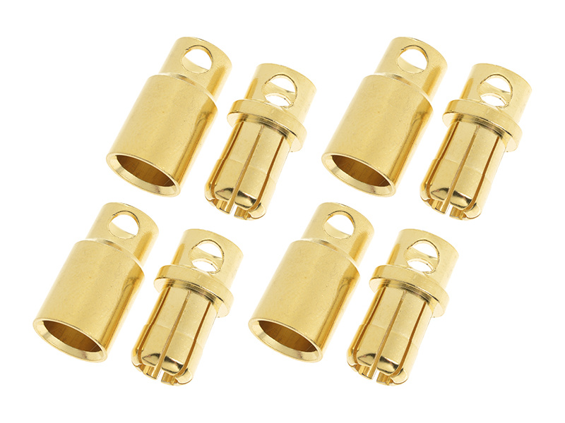 Konektor pozlátený 8.0mm (4 páry) GF-1000-008