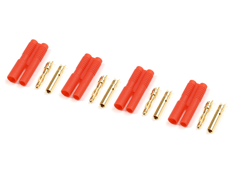 Konektor pozlátený 2.0mm plastové púzdro (4) GF-1001-001