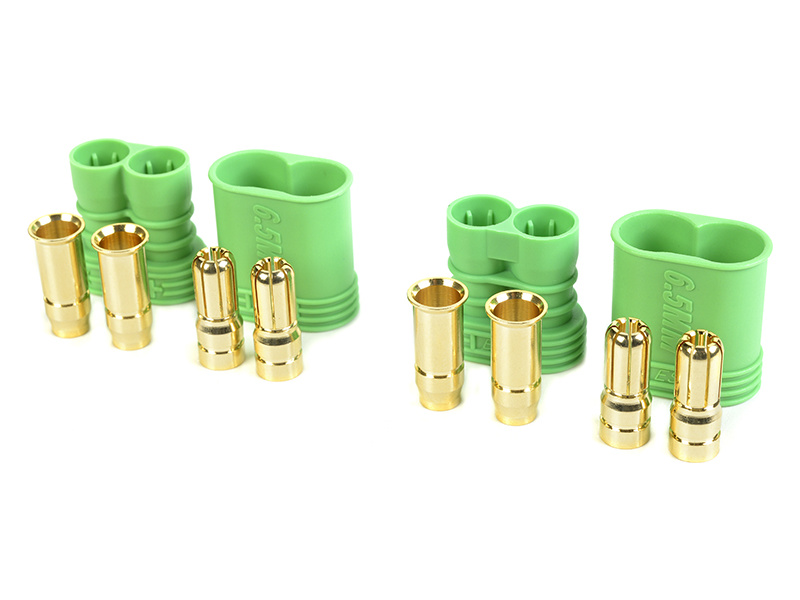 Konektor pozlátený CC 6.5mm (2 páry) GF-1024-001