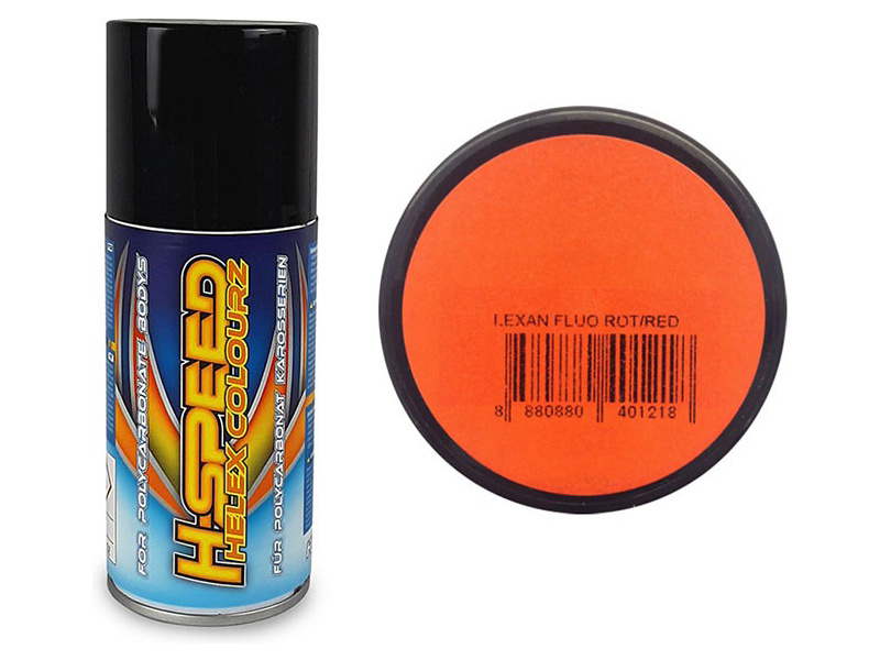 H-Speed farba v spreji fluorescenčná červená 150ml HSPS012