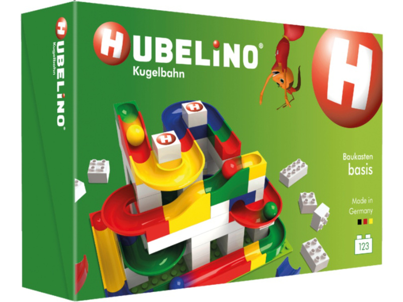 HUBELINO Guľôčková dráha - set s kockami Basic 123ks HUB420480