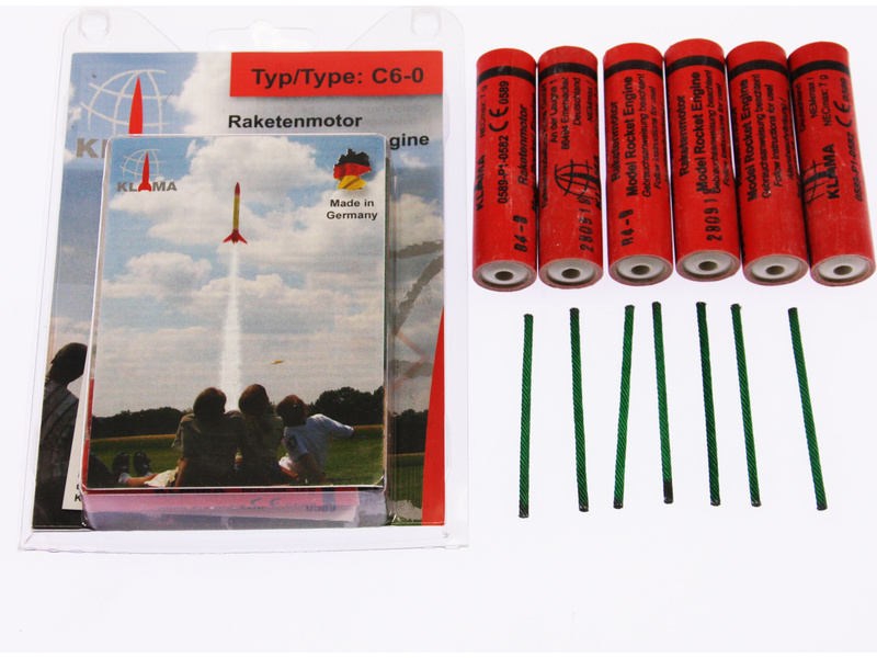 Klíma raketový motor C6-0 (6ks) KL-0360