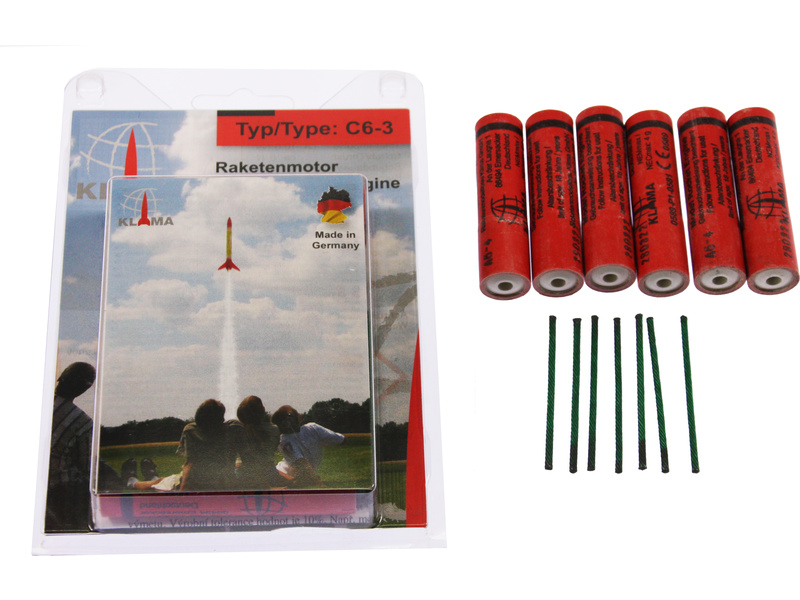 Klíma raketový motor C6-3 (6ks) KL-0363
