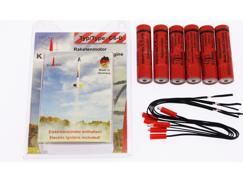 Klíma raketový motor C6-0 EL (6ks) KL-0370