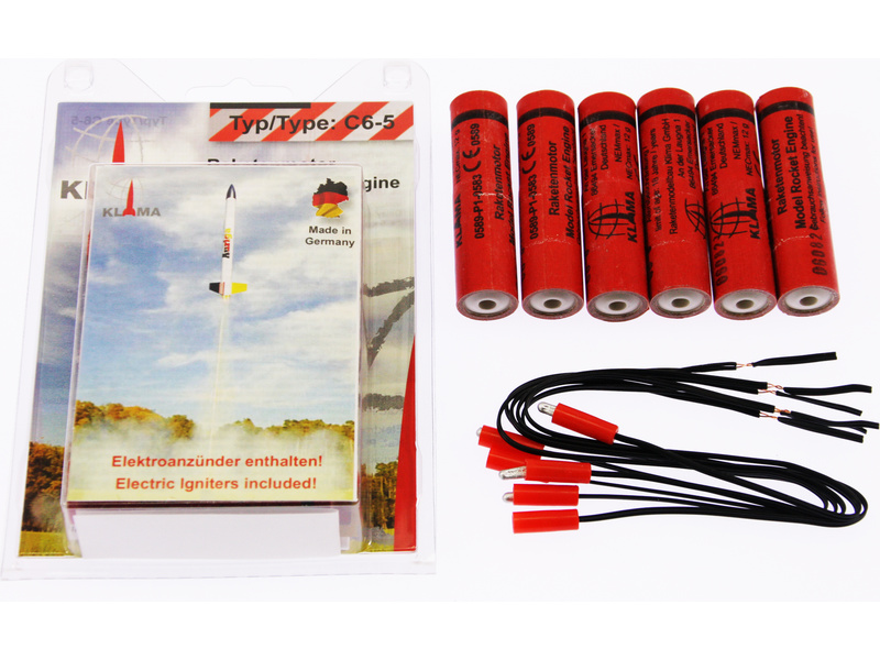 Klíma raketový motor C6-P EL (6ks) KL-0379