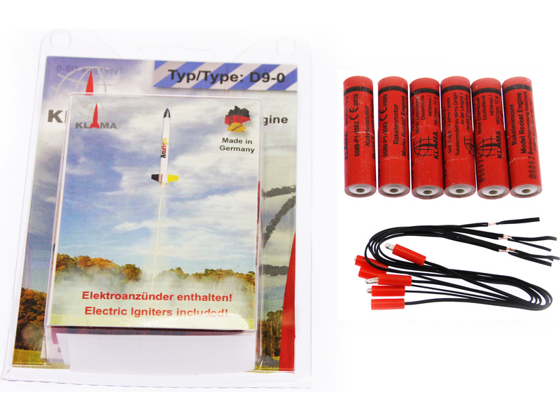 Klíma raketový motor D9-0 EL (6ks) KL-0400