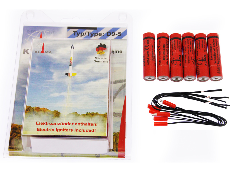 Klíma raketový motor D9-5 EL (6ks) KL-0405