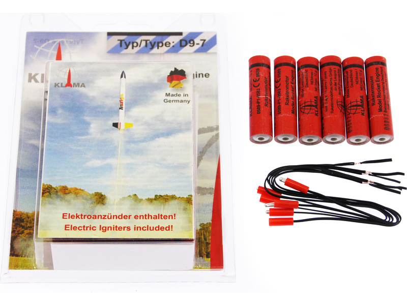 Klíma raketový motor D9-7 EL (6ks) KL-0407