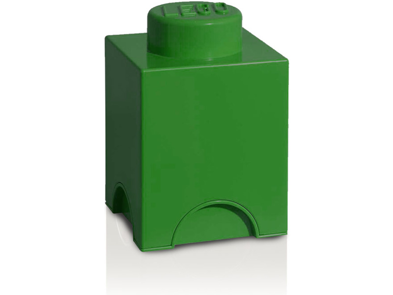 LEGO úložný box 125x125x180mm - tmavo zelený LEGO40011734