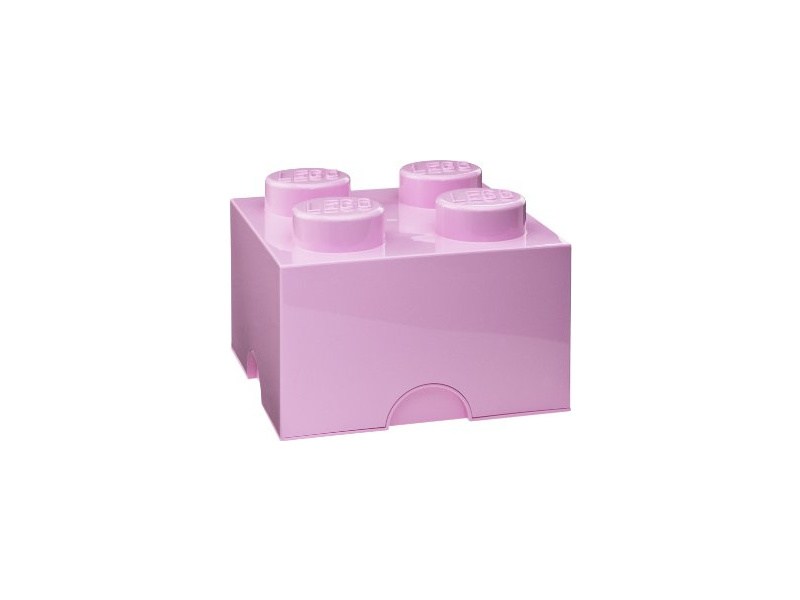 LEGO úložný box 250x250x180mm - svetlo ružový LEGO40031738