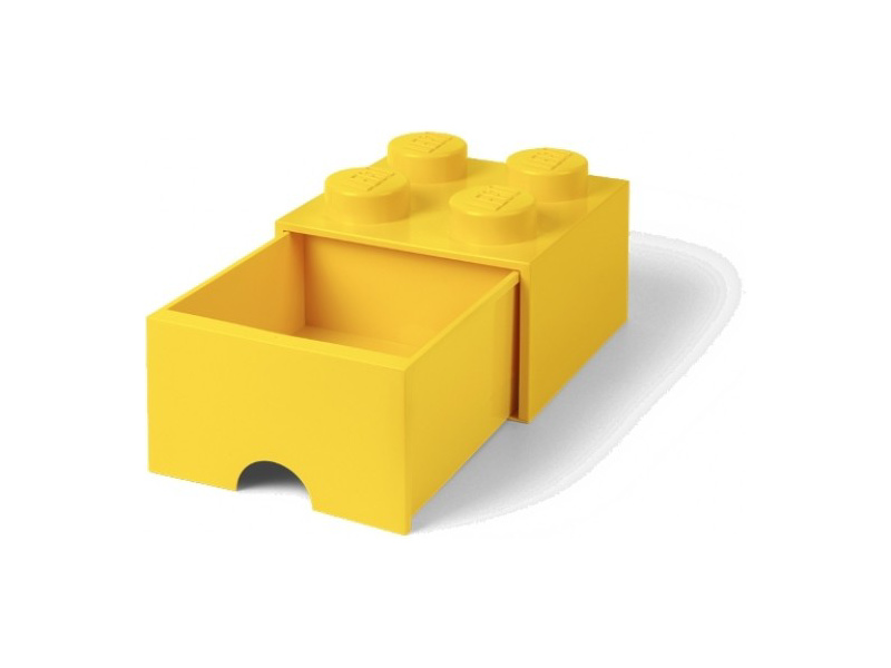 LEGO úložný box so šuplíkom 250x250x180mm - žltý LEGO40051732