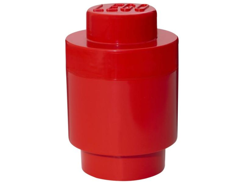 LEGO úložný box okrúhly 123x183mm - červený LEGO40301730
