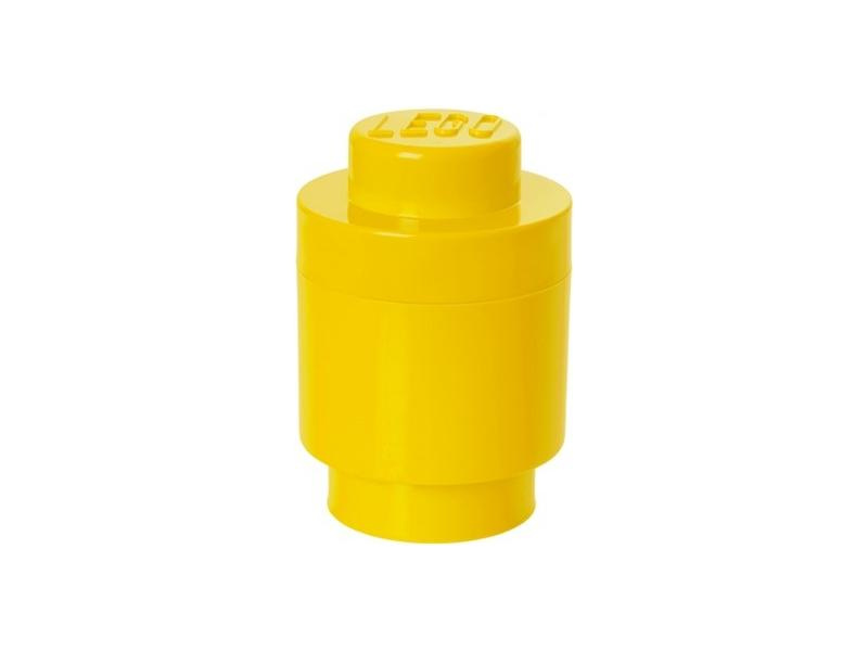 LEGO úložný box okrúhly 123x183mm - žltý LEGO40301732