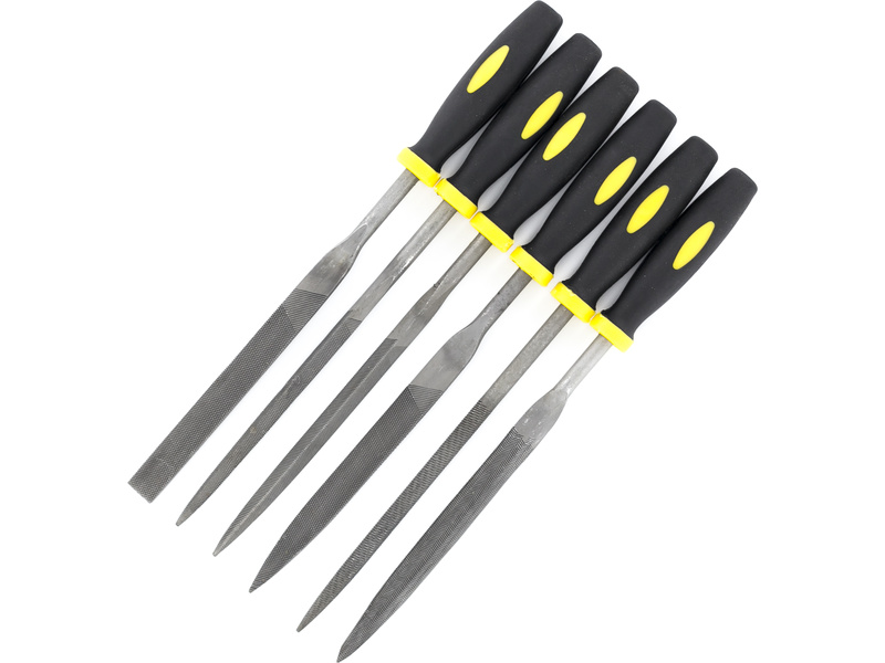 Modelcraft pilníky s rukoväťou (sada 6ks) SH-PFL1006