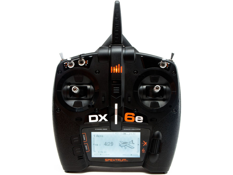 Spektrum DX6e DSMX, Mód 1–4 (len vysielač)