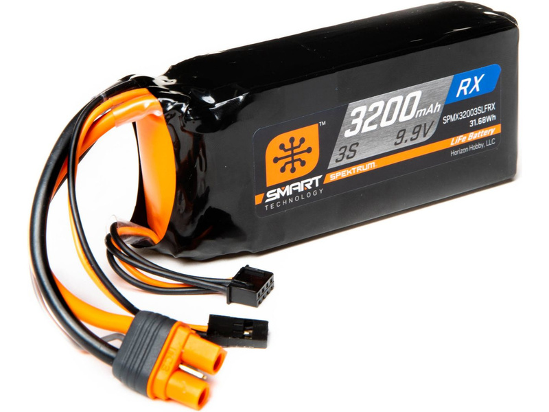Spektrum Smart LiFe 9.9V 3200mAh Rx IC3 SPMX32003SLFRX