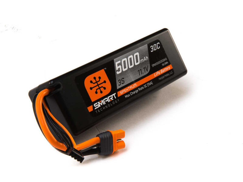 Spektrum Smart LiPo 11.1V 5000mAh 30C HC IC3 SPMX50003S30H3